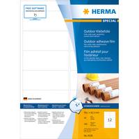 HERMA 9538, Weiß, Rechteck, A4, Universal, Polyethylen, Matte