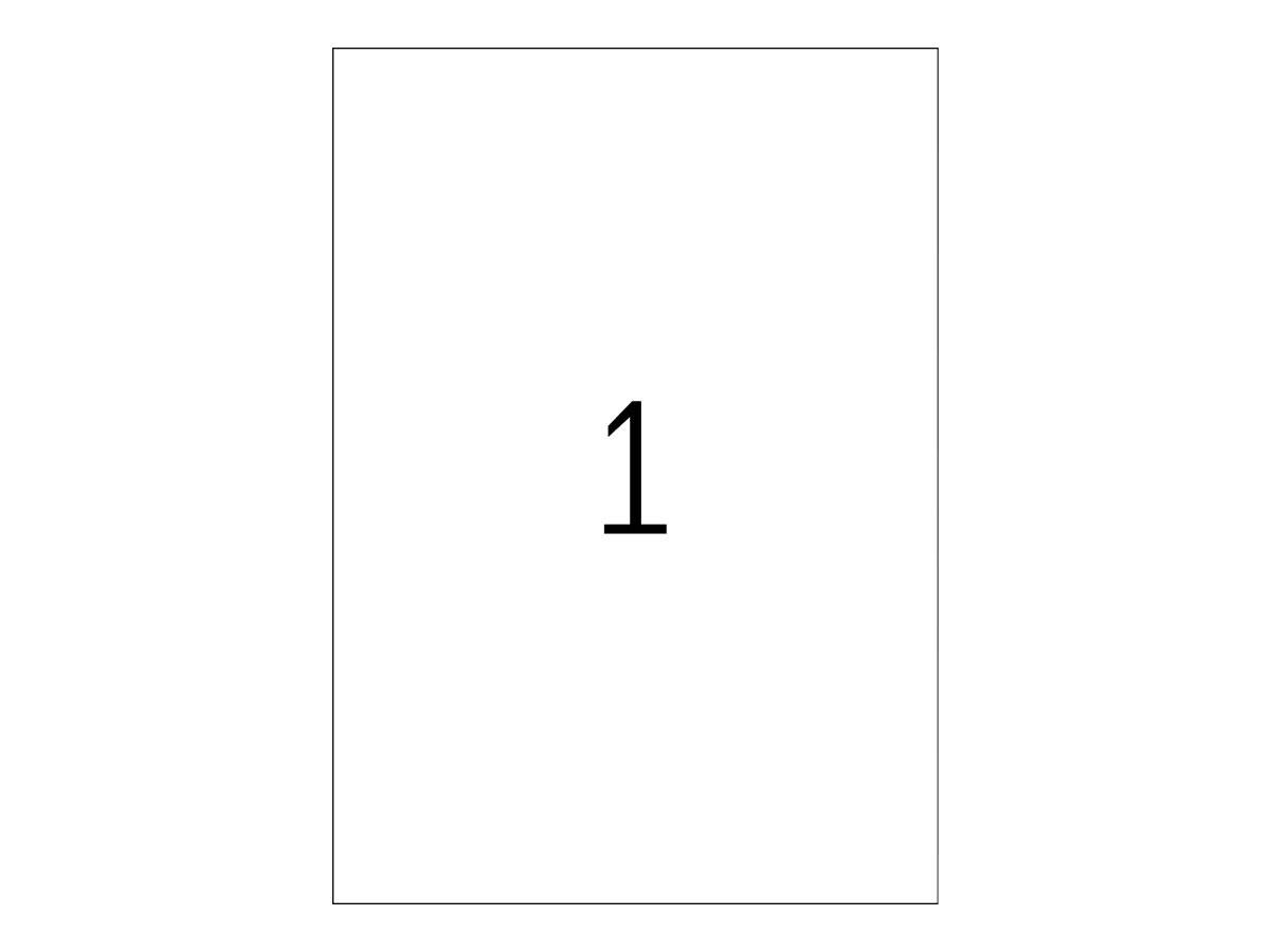 HERMA Special - Polyethylen (PE) - matt - extrem stark haftend - weiß - A4 (210 x 297 mm)