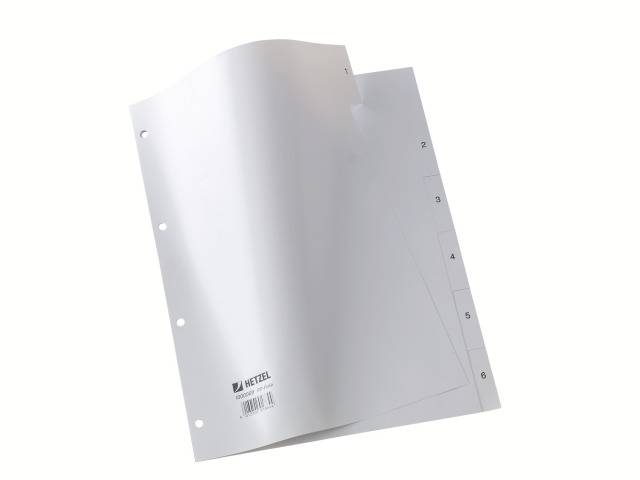 Plastikregister 1-6 - Hetzel
