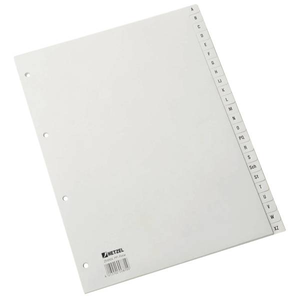 Plastikregister A-Z - Grau