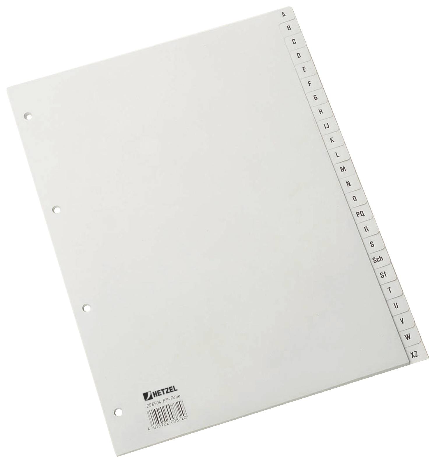 Plastikregister A-Z - Grau