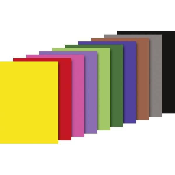 Tonzeichenblock A4 130g/qm 20 Blatt sortiert