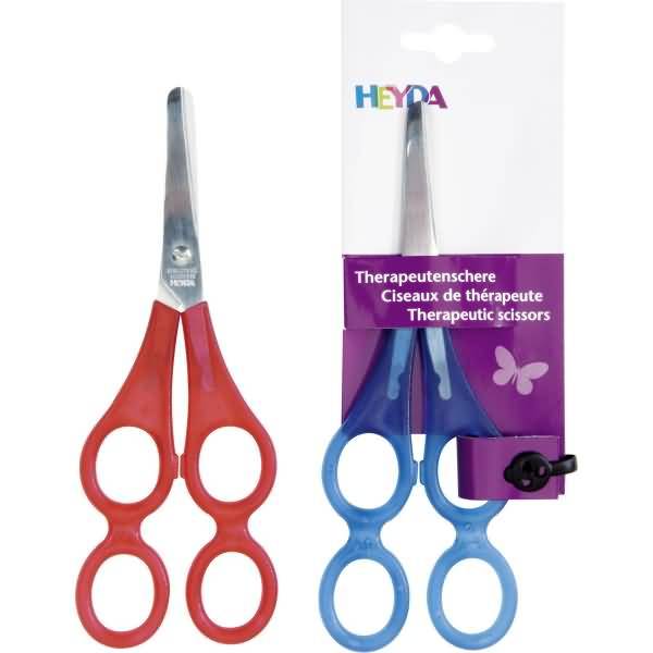 Therapeutenschere 17cm rund farbig sortiert