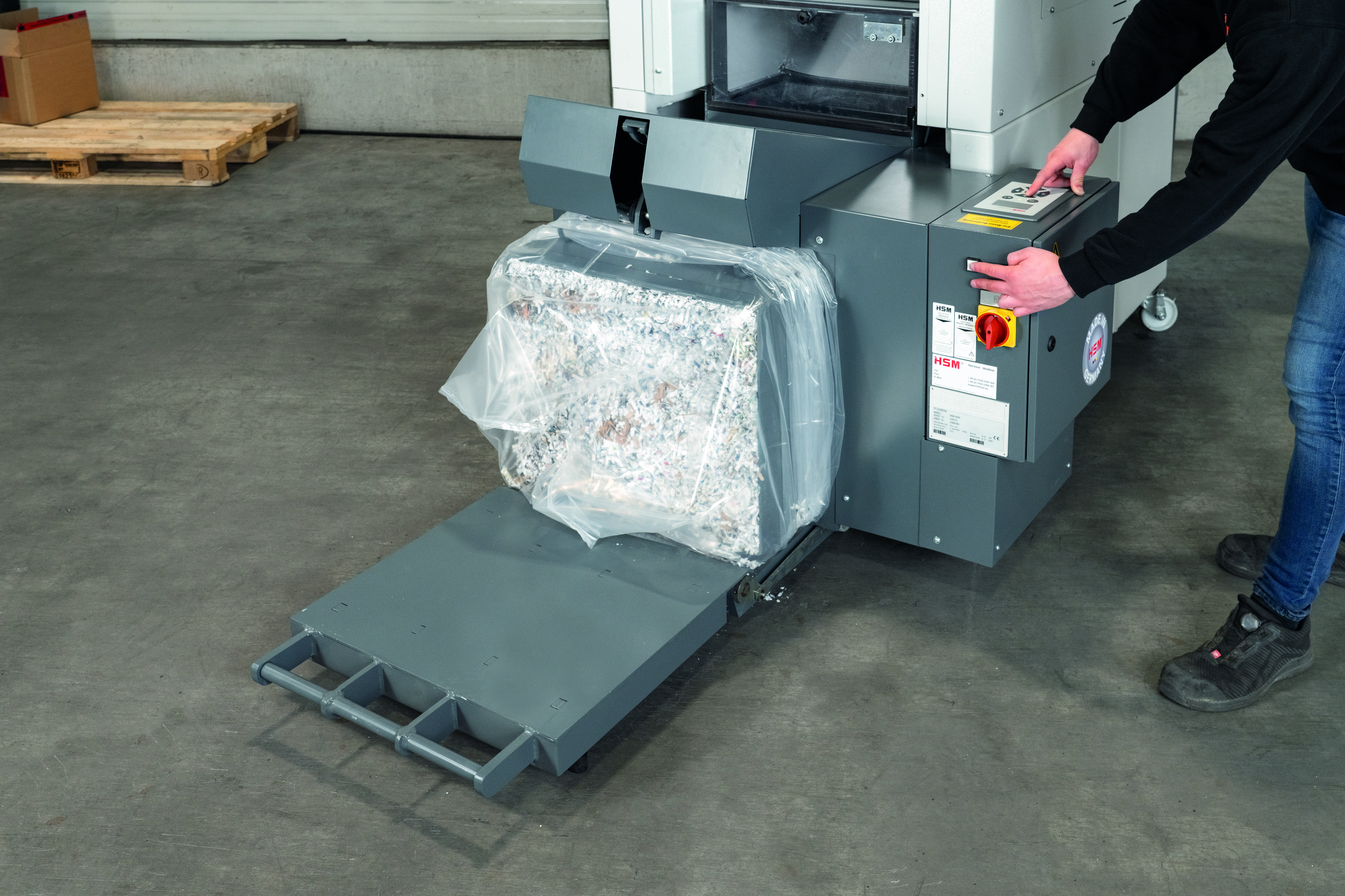 Schredder-Pressen-Kombination HSM Powerline SP 5080