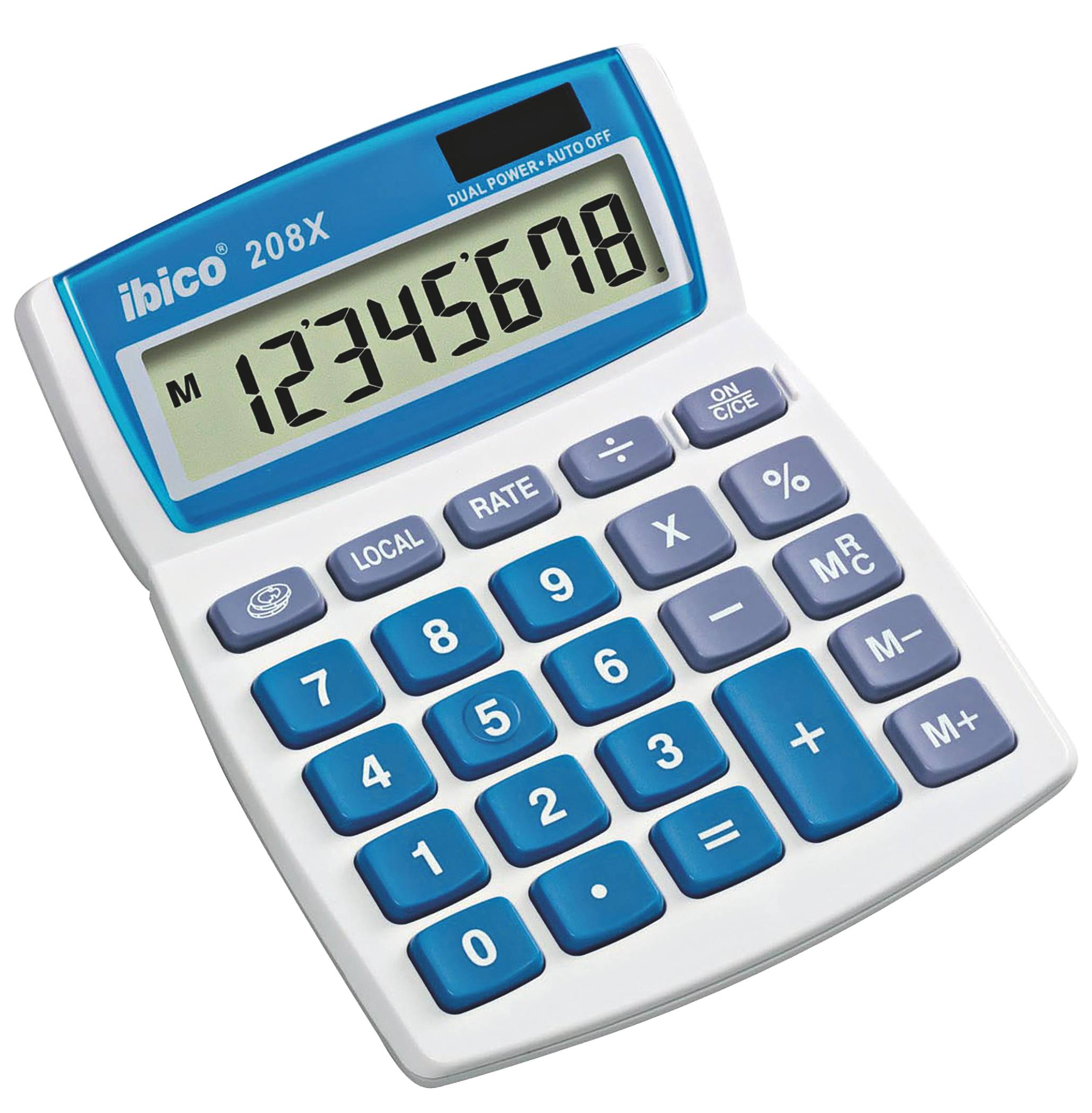 Tischrechner 208X - weiß/blau