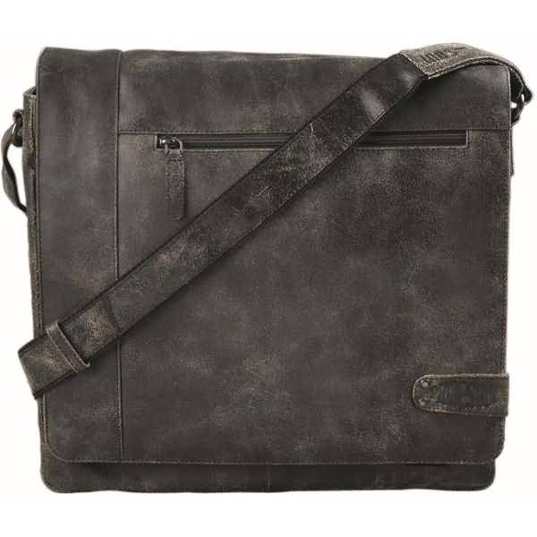 Umhängetasche Jumper 35x31x9cm Leder schwarz