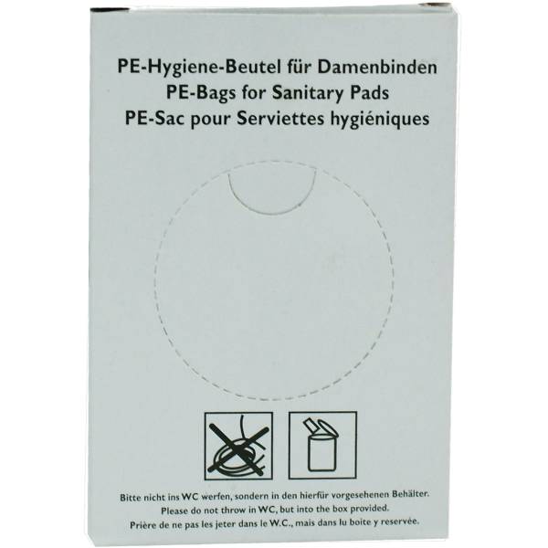 Hygienebeutel-Nachfüllpack PE weiß 15my VE=30 Stück