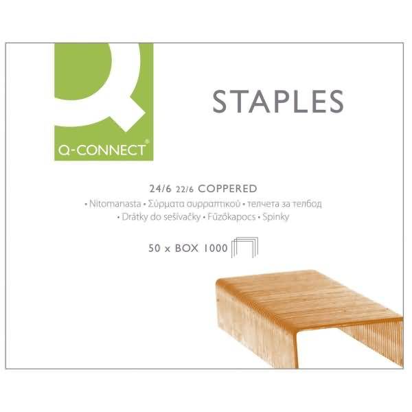 Heftklammern 24/6 verkupfert VE=1000 Klammern