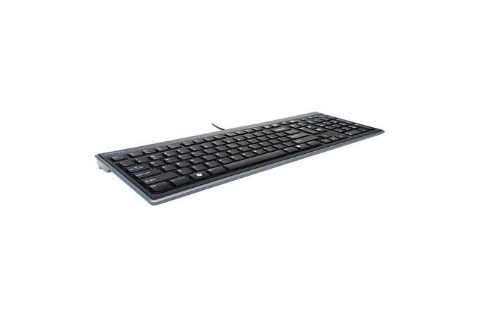 Slim Type Tastatur schwarz DE Layout