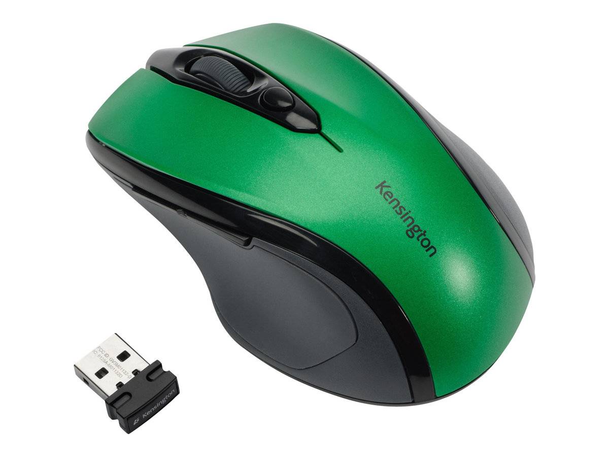 Kensington Pro Fit Mid-Size - Maus - Für Rechtshänder - optisch - kabellos - 2.4 GHz - kabelloser Empfänger (USB)