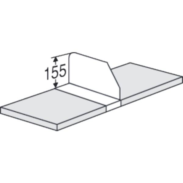 Fachteiler verschiebbar für Bibliotheks-Regal libra Tiefe 25cm lichtgrau