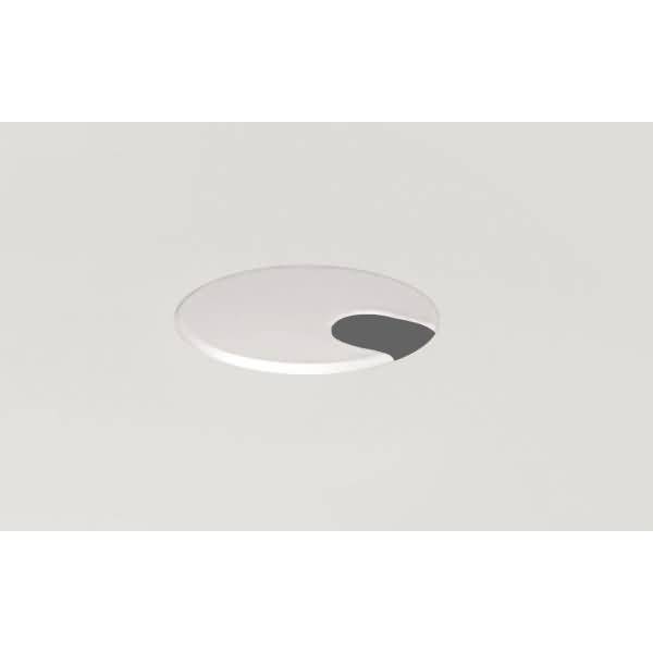 Kabeldurchlassdose 60x60mm mittig montiert weiß