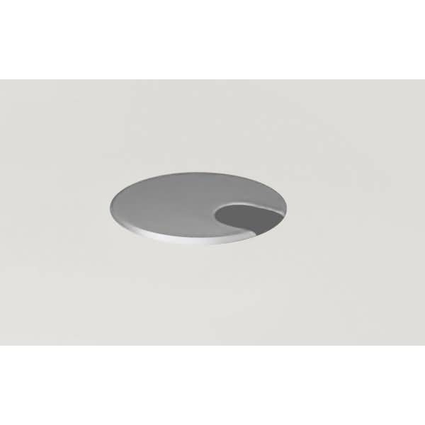 Kabeldurchlassdose 60x60mm mittig montiert Silber