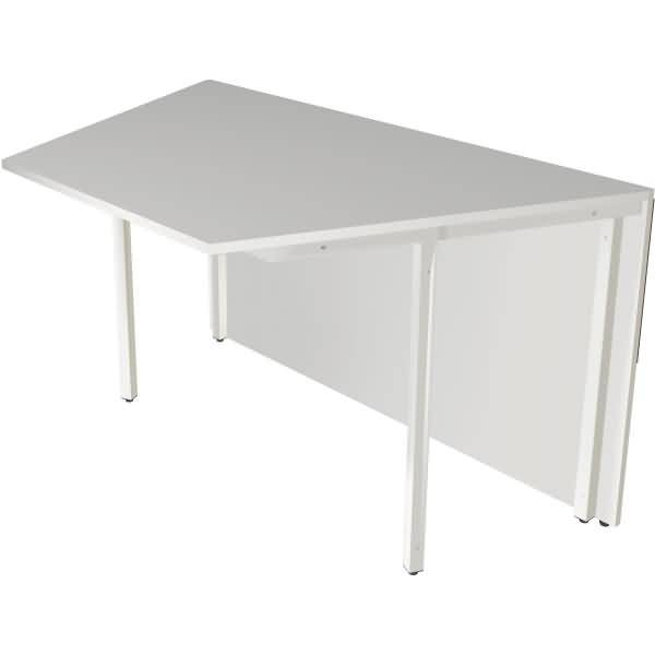Thekentisch Atlantis Zwischenelement 135/69x82,5x105cm weiß/glas