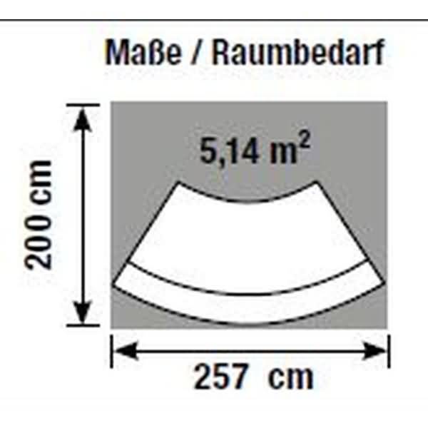 Bogentheke Bari anthrazit