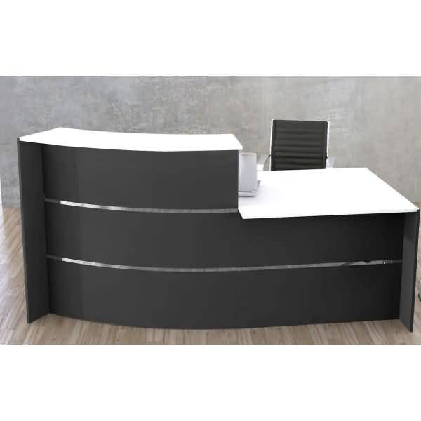 Bogentheke Bari mit Beratungsplatz anthrazit