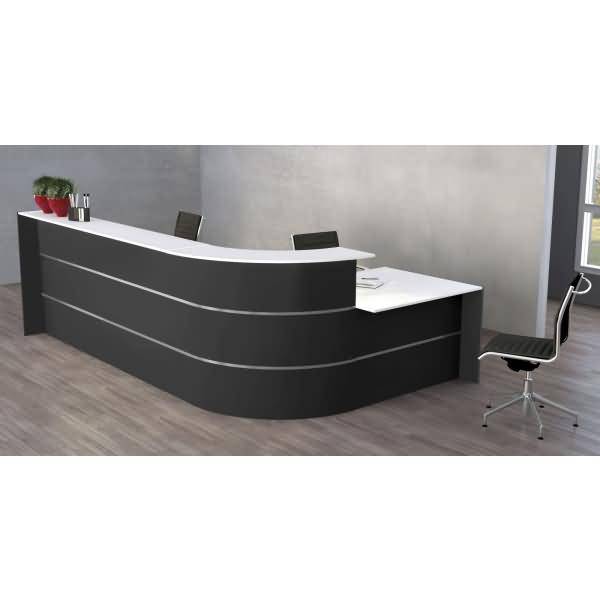 L-Theke Bari groß mit Beratungsplatz anthrazit