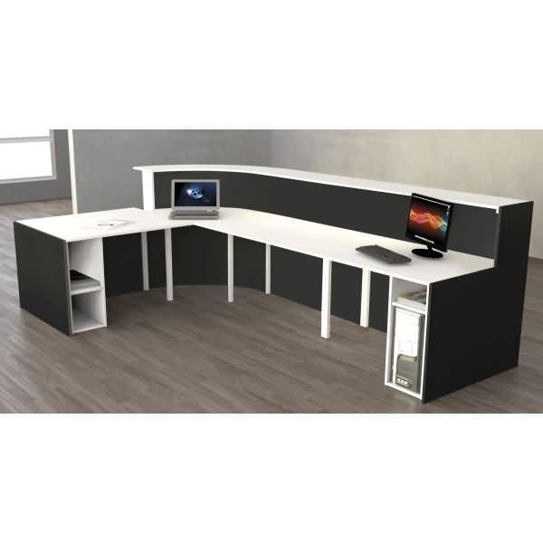 L-Theke Bari groß mit Beratungsplatz anthrazit