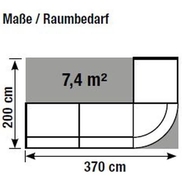 L-Theke Bari groß mit Beratungsplatz anthrazit