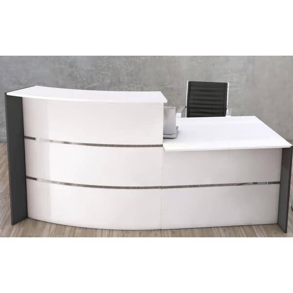 Bogentheke Bari mit Beratungsplatz weiß