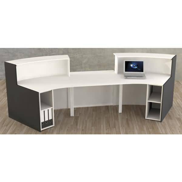 Bogentheke Bari mit Niedrigmodul weiß