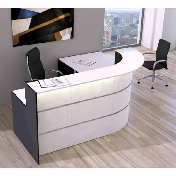 L-Theke Bari klein mit Beratungsplatz weiß