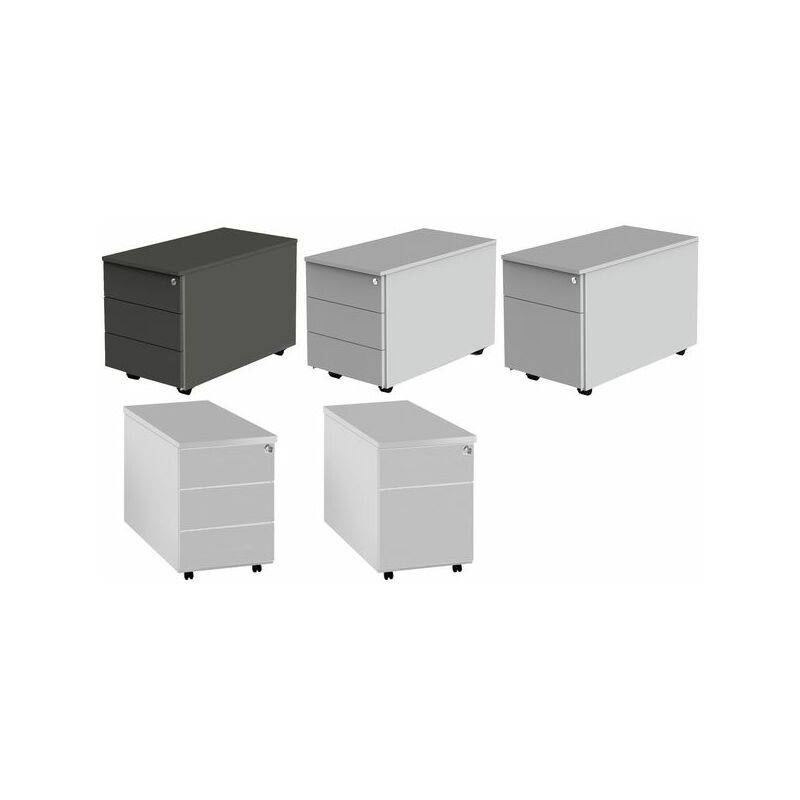 kerkmann Trennwand für Metallschub Rollcontainer, schwarz