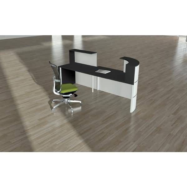 Theke Cento 5 BxT 280x95cm weiß/anthrazit