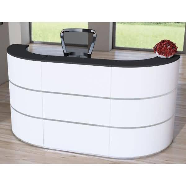 Theke Cento 3a BxT 260x80cm weiß/anthrazit