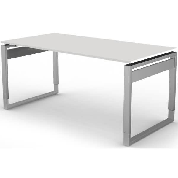 Schreibtisch StageOne Form 5 BxT 160x80cm weiß
