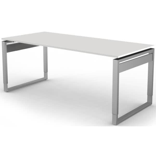 Schreibtisch StageOne Form 5 BxT 180x80cm weiß