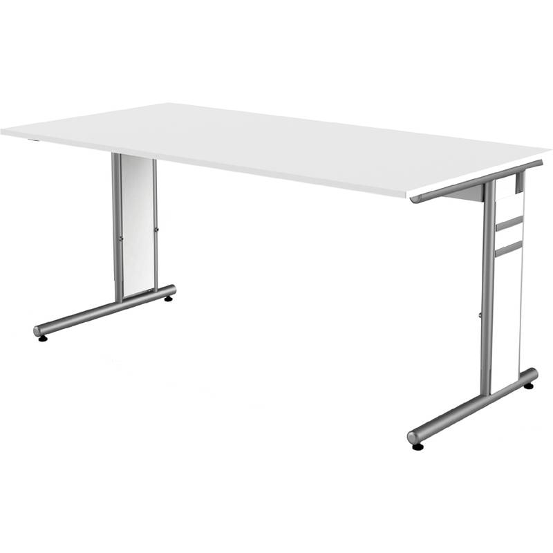 kerkmann Schreibtisch Form 4, (B)1.600 mm, weiß