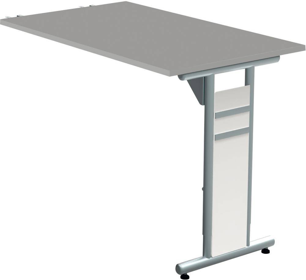 Schreibtisch C-Fuß 180x80x68-82 cm anthrazit