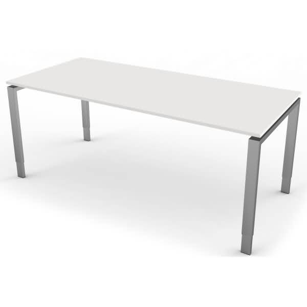 Schreibtisch StageOne Form 5 BxT 180x80cm weiß