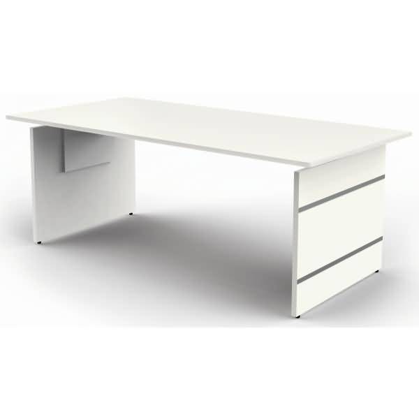 Schreibtisch StageOne Form 4 XL BxT 200x100cm weiß