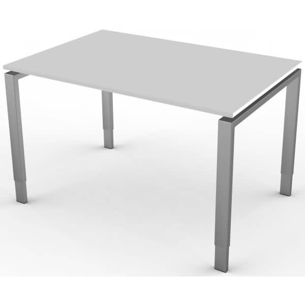 Schreibtisch StageOne Form 5 BxT 120x80cm lichtgrau