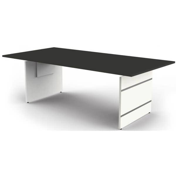 kerkmann Wangen-Schreibtisch Form 4, (B)2.000 mm, anthrazit