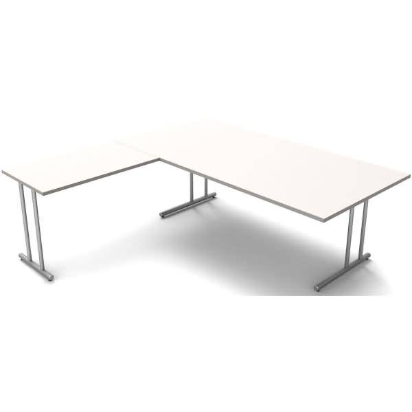 Schreibtisch start up BxT 200x200cm weiß