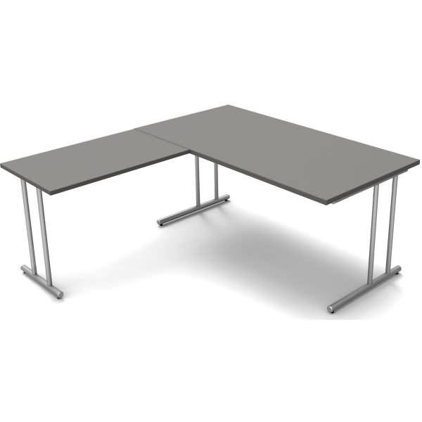 Schreibtisch start up BxT 160x180cm grafit