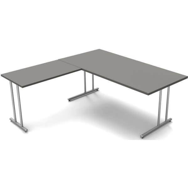 Schreibtisch start up BxT 180x180cm grafit