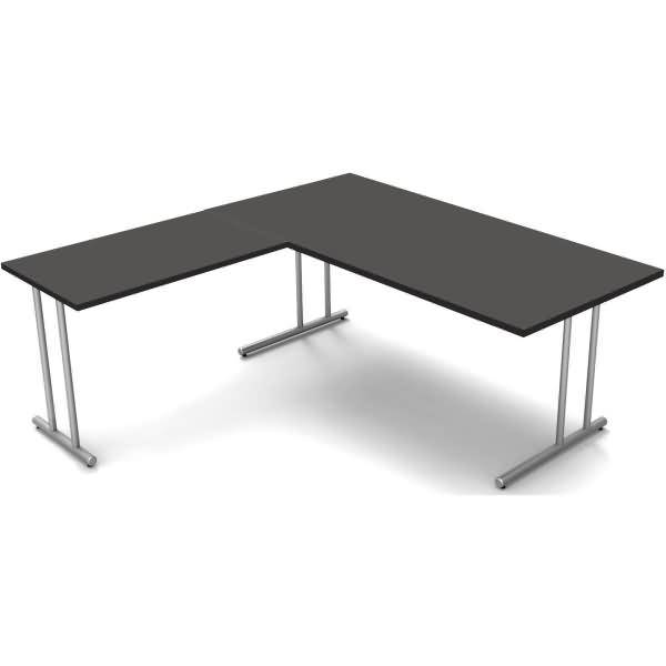Schreibtisch start up BxT 180x180cm anthrazit
