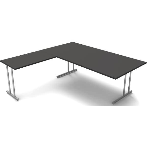 Schreibtisch start up BxT 200x200cm anthrazit
