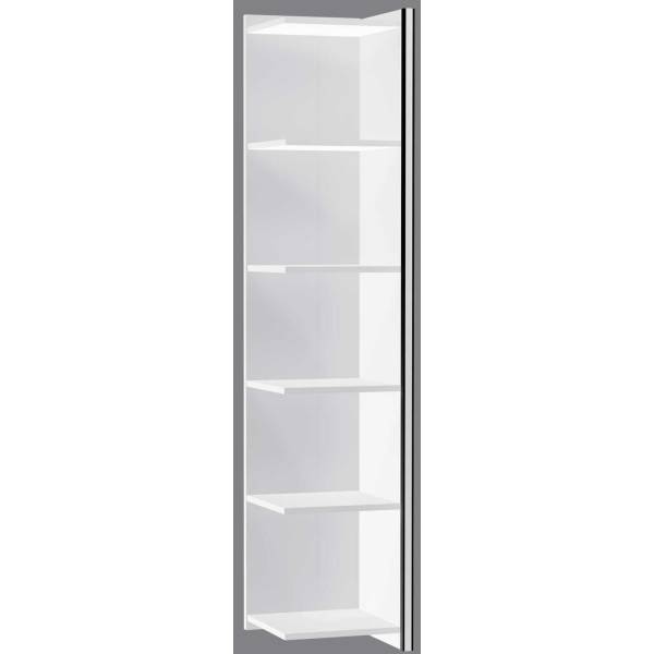 Anbauregal Aveto 5OH BxTxH 390x380x1830mm weiß