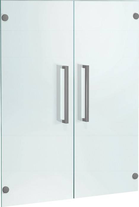 Glastür M-ove B.760mm 3 OH silber