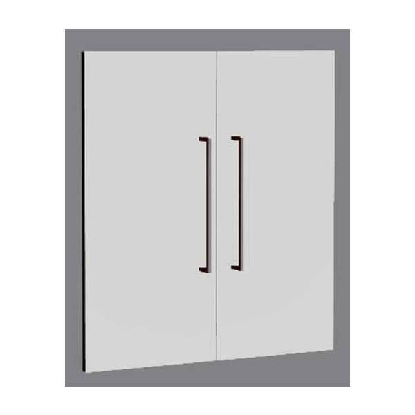 Vorbautüren Aveto 2OH Set Breite 760mm lichtgrau