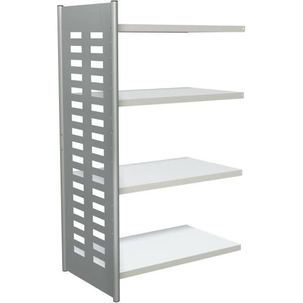 Design-Regal M2 Regalfeld BXHxT 1000x1800x600mm 4 Böden alusilber/lichtgrau