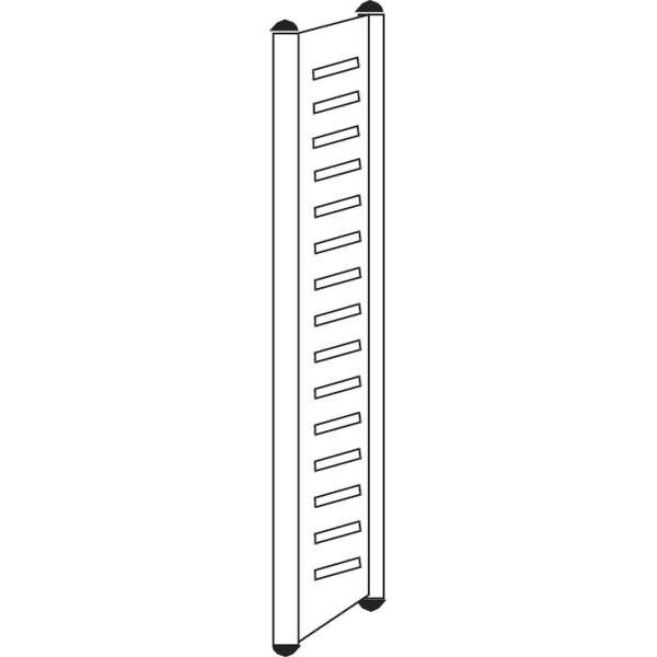 Design-Regal M2 Abschlussrahmen HxT 1800x500mm Böden alusilber/lichtgrau
