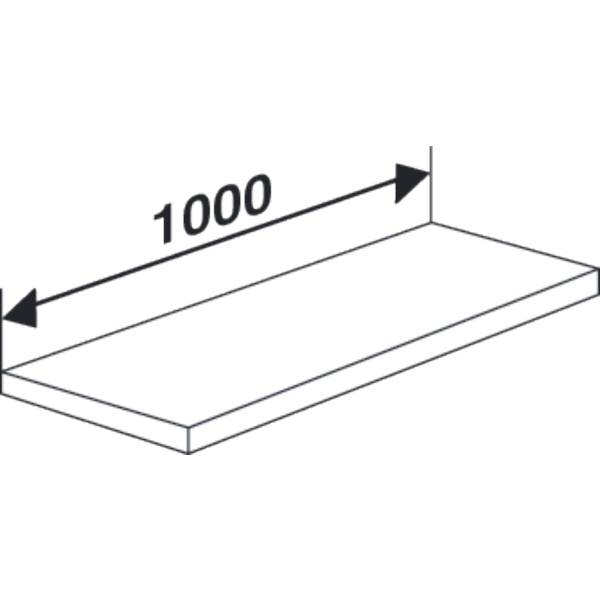 Fachboden für Büro-Regal Progress 2000 BxT 100x30cm lichtgrau