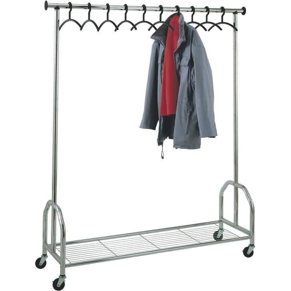 Garderobenwagen Chromo BxTxH 151x45x179cm chrom