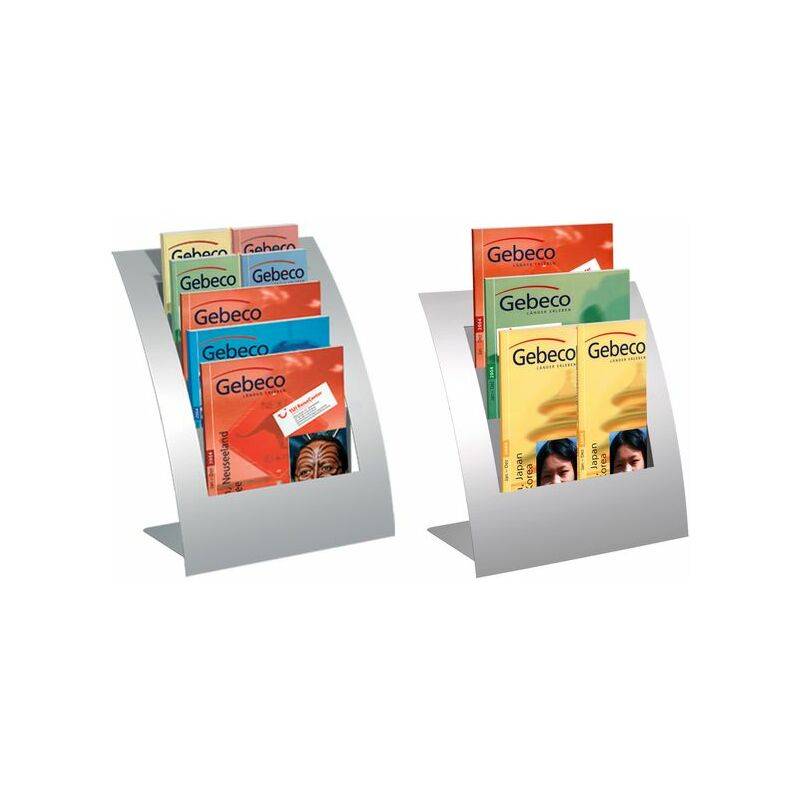 kerkmann Tisch-Prospekthalter Varia, DIN A4 hoch, 5 Fächer